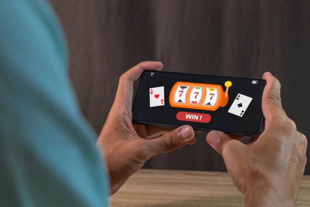 Push Gaming slot and live-dealer game tiles displayed on a mobile browser interface